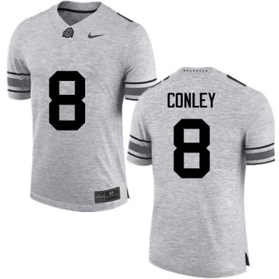 Men's Ohio State Buckeyes #8 Gareon Conley Gray Nike NCAA College Football Jersey Increasing CQD3544ZK